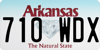 AR license plate 710WDX