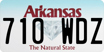 AR license plate 710WDZ