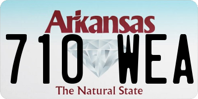 AR license plate 710WEA