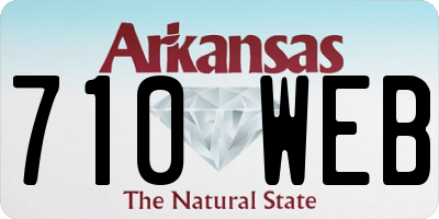 AR license plate 710WEB