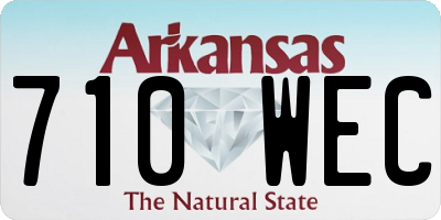 AR license plate 710WEC
