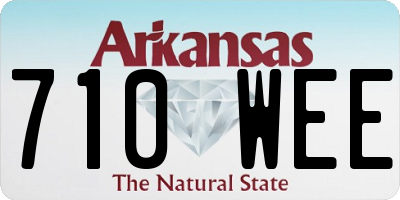 AR license plate 710WEE