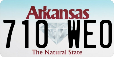 AR license plate 710WEO