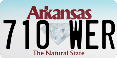 AR license plate 710WER