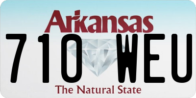 AR license plate 710WEU