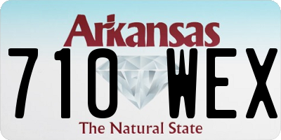 AR license plate 710WEX