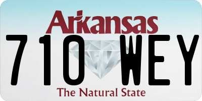 AR license plate 710WEY