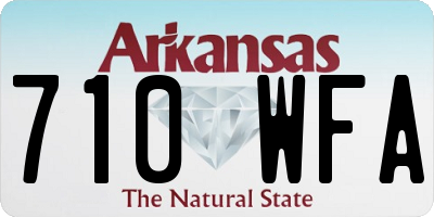AR license plate 710WFA
