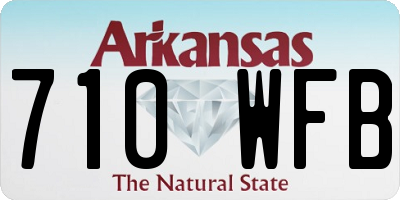 AR license plate 710WFB