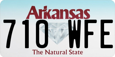 AR license plate 710WFE