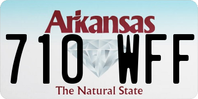 AR license plate 710WFF