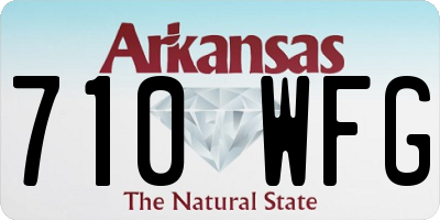 AR license plate 710WFG