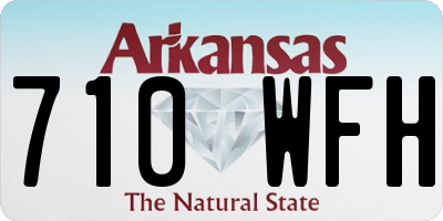 AR license plate 710WFH