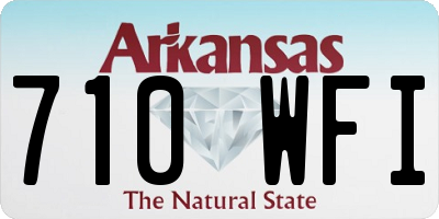 AR license plate 710WFI