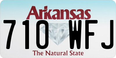 AR license plate 710WFJ