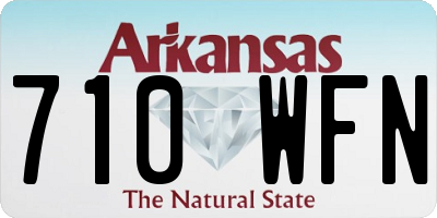 AR license plate 710WFN