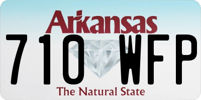 AR license plate 710WFP