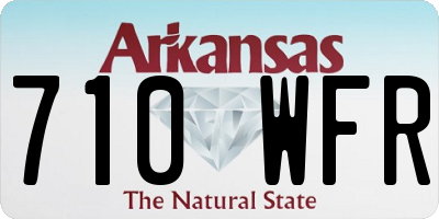 AR license plate 710WFR