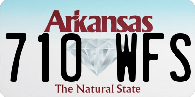 AR license plate 710WFS