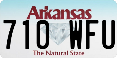 AR license plate 710WFU