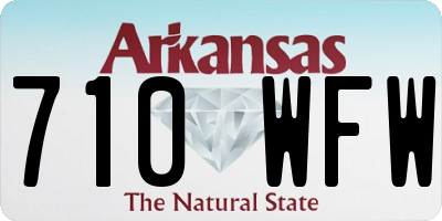 AR license plate 710WFW