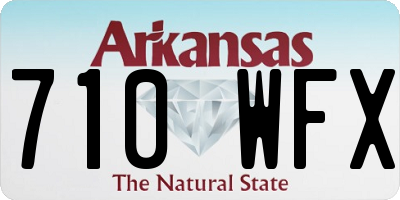 AR license plate 710WFX