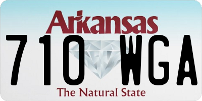 AR license plate 710WGA