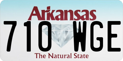 AR license plate 710WGE