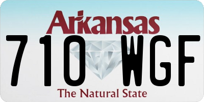 AR license plate 710WGF