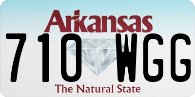 AR license plate 710WGG