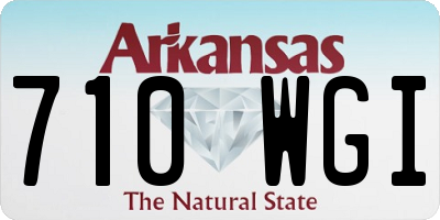 AR license plate 710WGI
