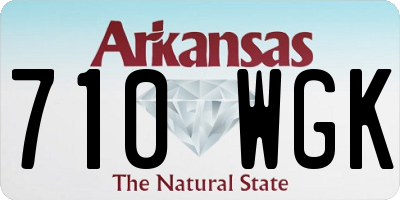 AR license plate 710WGK