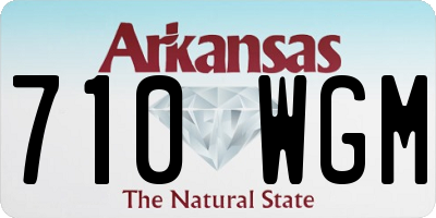 AR license plate 710WGM