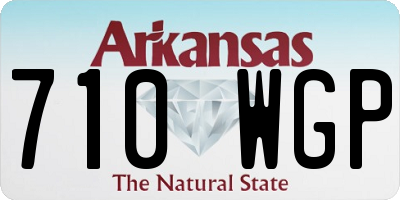 AR license plate 710WGP