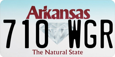 AR license plate 710WGR