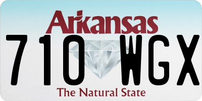 AR license plate 710WGX