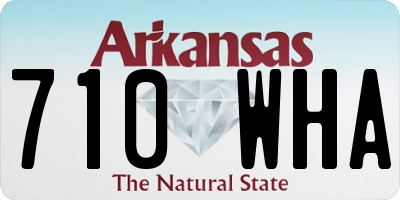 AR license plate 710WHA
