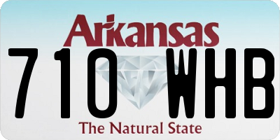 AR license plate 710WHB