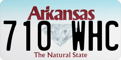 AR license plate 710WHC