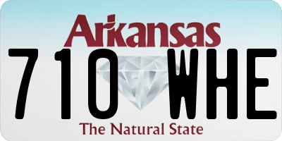 AR license plate 710WHE