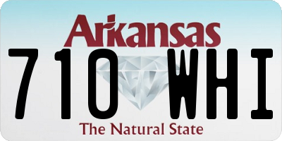 AR license plate 710WHI
