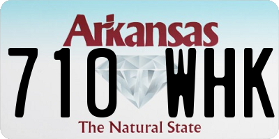 AR license plate 710WHK