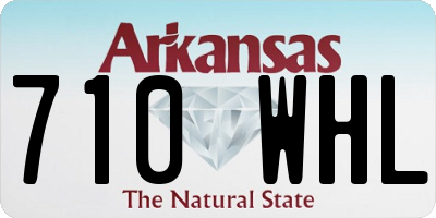 AR license plate 710WHL