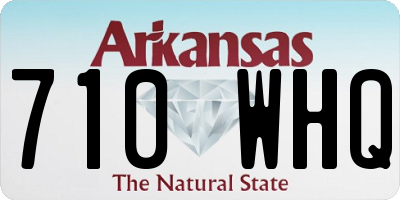 AR license plate 710WHQ