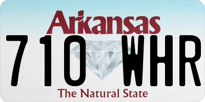 AR license plate 710WHR