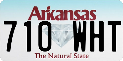 AR license plate 710WHT