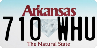 AR license plate 710WHU