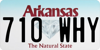 AR license plate 710WHY
