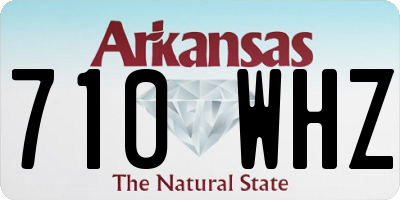 AR license plate 710WHZ