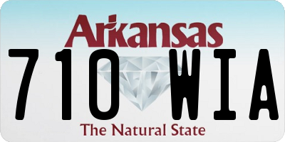 AR license plate 710WIA